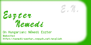 eszter nemedi business card
