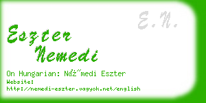 eszter nemedi business card